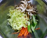 糖質制限！野菜のお好み焼き風作り方1写真
