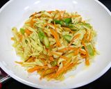 糖質制限！野菜のお好み焼き風作り方3写真