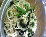 素麺とほうれん草のなめたけ和え作り方2写真