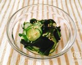 簡単作り置き！きゅうりとわかめの酢の物作り方4写真