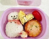 雪だるま弁当。作り方3写真