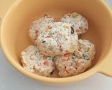 離乳幼児食♫大人分と一緒に豆腐野菜バーグ作り方4写真