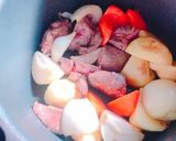 圧力鍋で！牛すじとゴロゴロ野菜のトマト煮作り方4写真