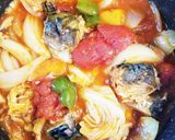 簡単‼️サバ缶と野菜のトマト煮込み♥️作り方4写真