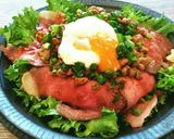 簡単♡納豆＆温玉deローストビーフ丼♡作り方3写真