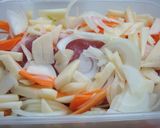 豚肉の蒸し焼き　野菜たっぷりソース作り方2写真