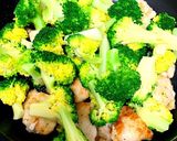 ブロッコリーと鶏胸肉のカレーマヨ炒め❤作り方8写真