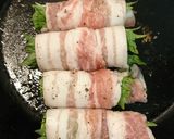 豚バラ肉とオクラ大葉巻作り方2写真