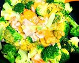 ブロッコリーと鶏胸肉のカレーマヨ炒め❤作り方9写真
