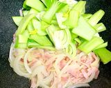 チンゲン菜とベーコンのクリーム煮作り方3写真