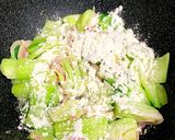 チンゲン菜とベーコンのクリーム煮作り方4写真