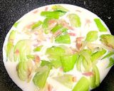 チンゲン菜とベーコンのクリーム煮作り方5写真