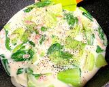 チンゲン菜とベーコンのクリーム煮作り方8写真