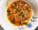 １人ランチ豚豆腐ケチャップ炒め丼レンジ作り方10写真