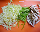 簡単！野菜と椎茸のトリュフ風味炒め作り方1写真