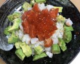 サーモンとアボカド丼作り方4写真