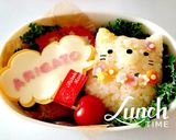 すみっコぐらしねこARIGATOキャラ弁作り方4写真