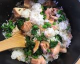 鮭と菜の花の炊き込みごはん作り方5写真