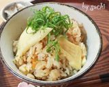 鮭と菜の花の炊き込みごはん作り方9写真