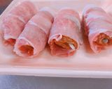 ごぼう巻きをさらに豚肉で巻く(^.^)作り方4写真