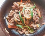 ごはんがススム❤️牛肉のスタミナ炒め♪作り方5写真