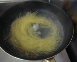 春キャベツと鮭フレークの超簡単パスタ作り方1写真