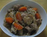鶏肉としいたけとしらたきの煮物作り方5写真