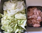 レンジで♪鶏胸肉とキャベツのまろやか旨煮作り方1写真