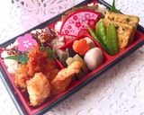 3月13日 鶏竜田揚げ弁当 詰め方作り方6写真