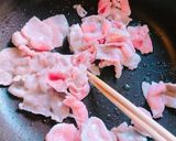 さやえんどうと豚肉の胡麻 生姜焼き作り方3写真