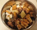 電鍋で簡単！大根、厚揚げ、サバ缶の煮物作り方3写真