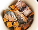 鯖缶でサバとかぼちゃの味噌煮作り方2写真