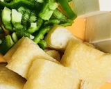 ピーマン＆うすあげのライトチャンプルー作り方1写真