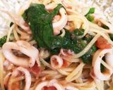 春のご馳走＊イカと菜の花トマトイタリアン作り方6写真