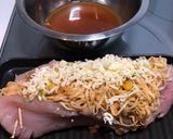 鶏胸肉のヌードルスタッフィング焼作り方6写真