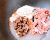 納豆と鮭缶のパスタ作り方4写真