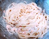 納豆と鮭缶のパスタ作り方6写真
