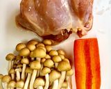 基本の鶏モモ肉の炊き込みご飯☆*°作り方3写真