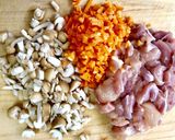 基本の鶏モモ肉の炊き込みご飯☆*°作り方4写真