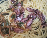 ほたるいかと筍と土筆のパスタ作り方16写真