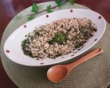 レンジで♪青海苔とごまの和風オートミール作り方3写真
