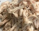 鶏肉と菜の花の和え物作り方1写真