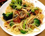 鯖缶とブロッコリーのトマトソースパスタ作り方6写真