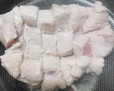 湯通し鶏むね肉と豆苗の豆乳風味焼き作り方3写真