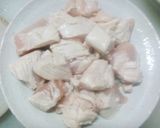 湯通し鶏むね肉と豆苗の豆乳風味焼き作り方4写真