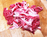 牛肉とうどのオイスターソース炒め作り方3写真