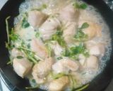 湯通し鶏むね肉と豆苗の豆乳風味焼き作り方7写真