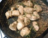 湯通し鶏むね肉と豆苗の豆乳風味焼き作り方8写真