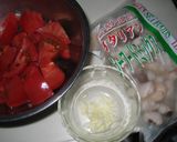 完熟トマトで★スパゲッティ・ペスカトーレ作り方1写真