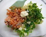 簡単！ヘルシー☆銀鮭豆苗コロッケ作り方3写真